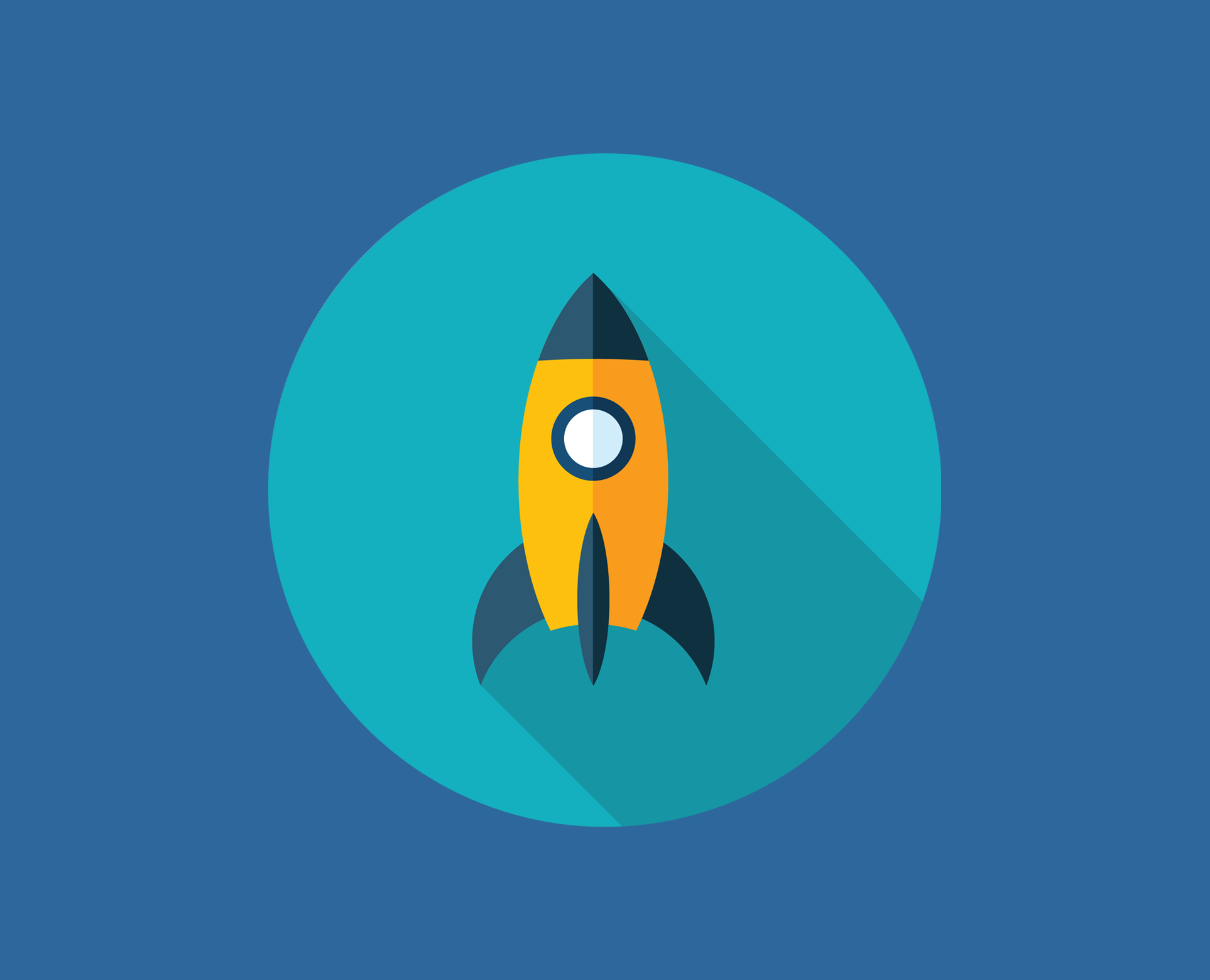 Illustration eine Weltraumrakete